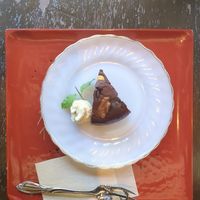 Chocolate cake at Vegetable Cafe Sorafune in Kamakura