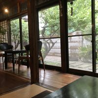 the interior looking out to the exterior, so beautiful at Vegetable Cafe Sorafune in Kamakura