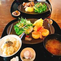 The lunch sets we had at Vegetable Cafe Sorafune in Kamakura