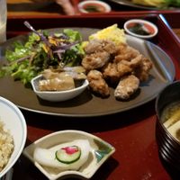 karaage set at Vegetable Cafe Sorafune in Kamakura