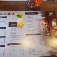 Menu at An Vegan Restaurant in Karlsruhe
