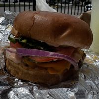 The bun was incredible   at Red Bird Vegan in St Louis