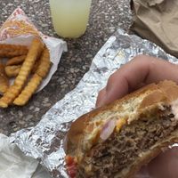 Thicccc burger patty for the win   at Red Bird Vegan in St Louis
