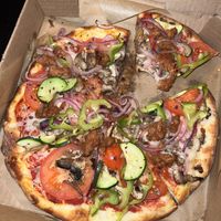 berkeley vegan pizzaa  at zpizza - Beachmont Plaza in Huntington Beach