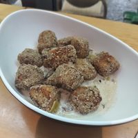 Hazelnut Gnocchi with mushroom sauce at Die Kleene Aubergine in Berlin