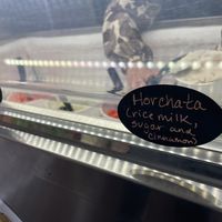 Mmmm horchata  at Mama Crino's Italian Ice in Brookings