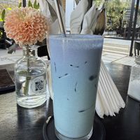 Blue matcha Smurf   at OZ restaurant in Kuta