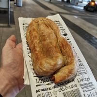 Potato burek, 39:- for one at 7-Eleven in Gothenburg