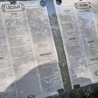 Vegetarian menu at Lúcuma in Barcelona
