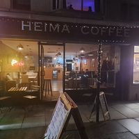 Outside at Heima Pizza in Meols