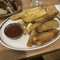 Double cooked chips  at The Grocer in Tauranga