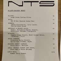 Vegan menu June 2026  at The Grocer in Tauranga
