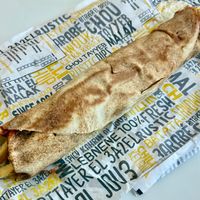 Large fries sandwich  at Malak Al Tawouk - Business Bay ملك الطاووق in Dubai