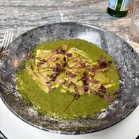 Artichoke and truffle ravioli   at The Anchor Line in Glasgow