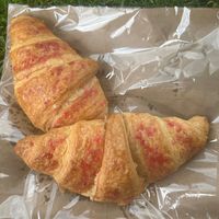 Vegan raspberry croissant  at Peveril Stores & Bakery  in Hope Valley