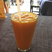 Mango juice @ May Kaidee, Chiang Mai at May Kaidee Chiang Mai in Chiang Mai
