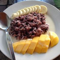 Mango & Banana Sticky Rice @ May Kaidee, Chiang Mai at May Kaidee Chiang Mai in Chiang Mai