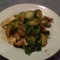 eggplant shiitake dish at May Kaidee Chiang Mai in Chiang Mai