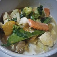 Green curry at May Kaidee Chiang Mai in Chiang Mai