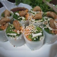 Fresh spring rolls at May Kaidee Chiang Mai in Chiang Mai