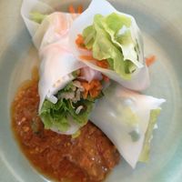 From the cookery class - fresh spring rolls at May Kaidee Chiang Mai in Chiang Mai