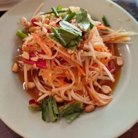 Somtam (Spicy Thai Papaya Salad)  #Veganuary at May Kaidee Chiang Mai in Chiang Mai