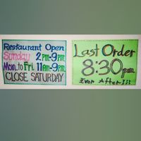 CLOSED Saturday  at May Kaidee Chiang Mai in Chiang Mai