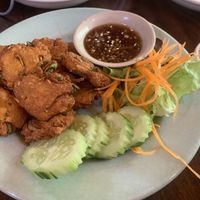 Banana flower cake   at May Kaidee Chiang Mai in Chiang Mai