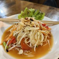 Som tam, green papaya salad (80 THB)  at May Kaidee Chiang Mai in Chiang Mai