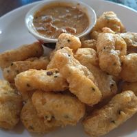 Deep Fried Batter, with a suggestion of Tofu at May Kaidee Chiang Mai in Chiang Mai