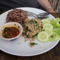 sausage spread at May Kaidee Chiang Mai in Chiang Mai