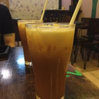Thai iced tea  at May Kaidee Chiang Mai in Chiang Mai