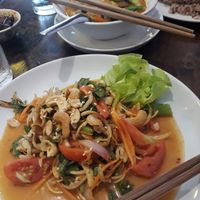 Banana Flower Salad and Penang Curry at May Kaidee Chiang Mai in Chiang Mai