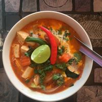 Tom Yam Soup, so delicious! at May Kaidee Chiang Mai in Chiang Mai