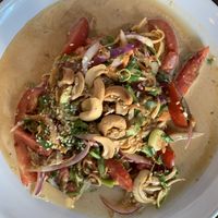 Banana flower salad at May Kaidee Chiang Mai in Chiang Mai