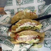 Crispy tacos  at Madrina Vegana Taqueria in Kansas City