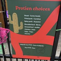 TVP (Chipotle and regular) as protein options    at El Oeste in West Yellowstone