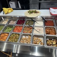Fresh veggies and toppings   at 504 Shawarma & Falafel in Metairie