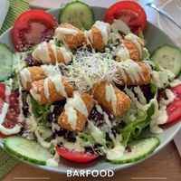 Frannys Salat mit Kartoffelpuffer  at Barfood in Kaufbeuren