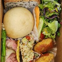 Deli box to take out 1200 at lil Mill in Kyoto