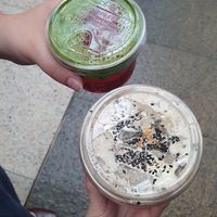 The bottom one is hojicha, orange and wattle. I think at T Totaler in Sydney