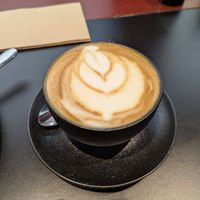 Almond latte at Smith & Deli CBD in Melbourne