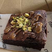Chocolate brownie was lovely and goey with a peanut butter swirl on top. at Smith & Deli CBD in Melbourne