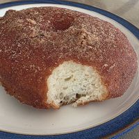 Cinnamon donut was tasty, light and fluffy. at Smith & Deli CBD in Melbourne