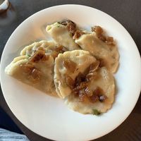 Potato and onion pierogies with onions   at Pierogi One Orlando in Orlando