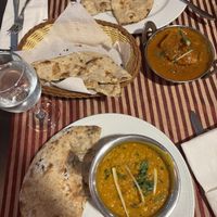 Bombay aloo, tadka dal, tandoori roti   at Indian Night's in Albufeira