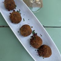 Vegan croquetas  at L'Ombu Bistro S.I 🌳🌴 in Catalunya