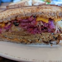 Vegan Reuben sandwich at French Meadow Bakery & Cafe in St Paul