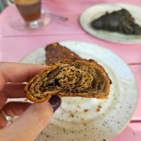 Vegan wholemeal croissant at Nerea Bakery in Barcelona