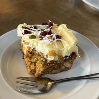 Amazing carrot cake!   at Pranah Cafe in Wellington